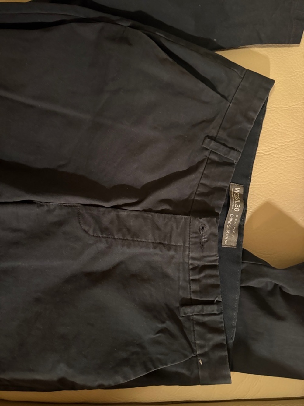 Men's Classic Black Chino Pants